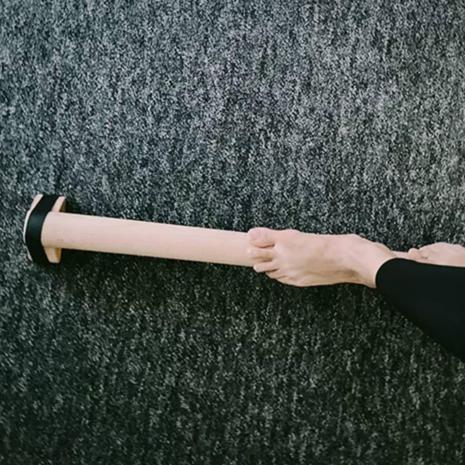Gymnastics Beam Floor - Drewniana belka równoważąca cylindryczna do ćwiczeń