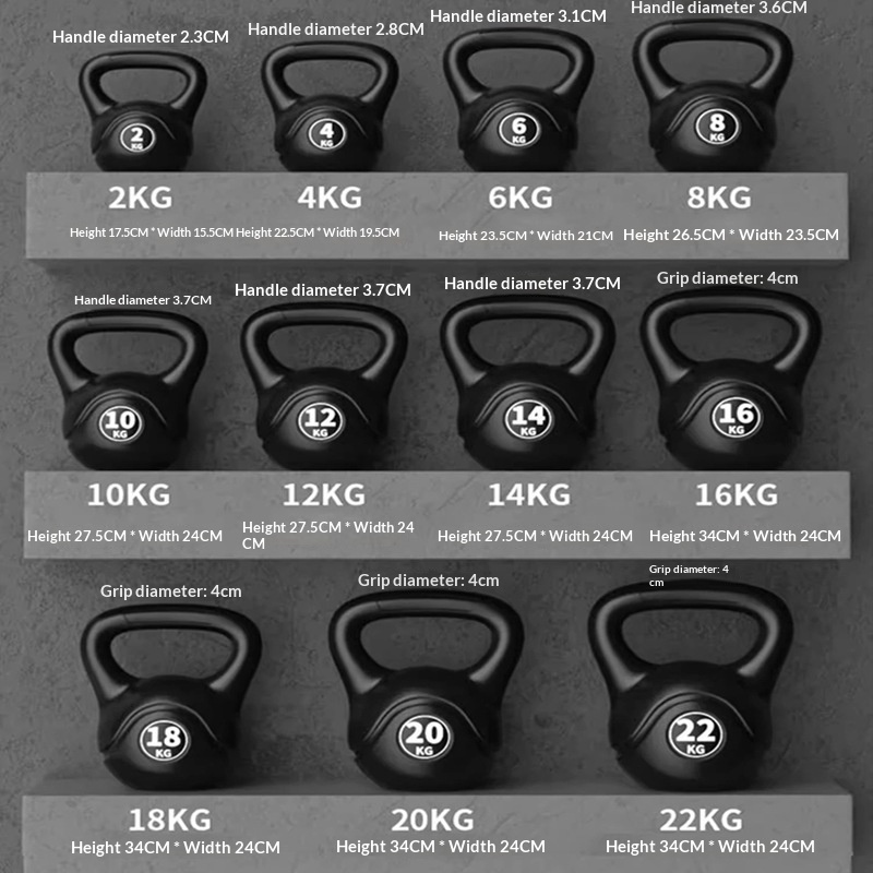 Sports Equipment Pictures - Kettlebell 8kg z regulacją obciążenia, ergonomiczny