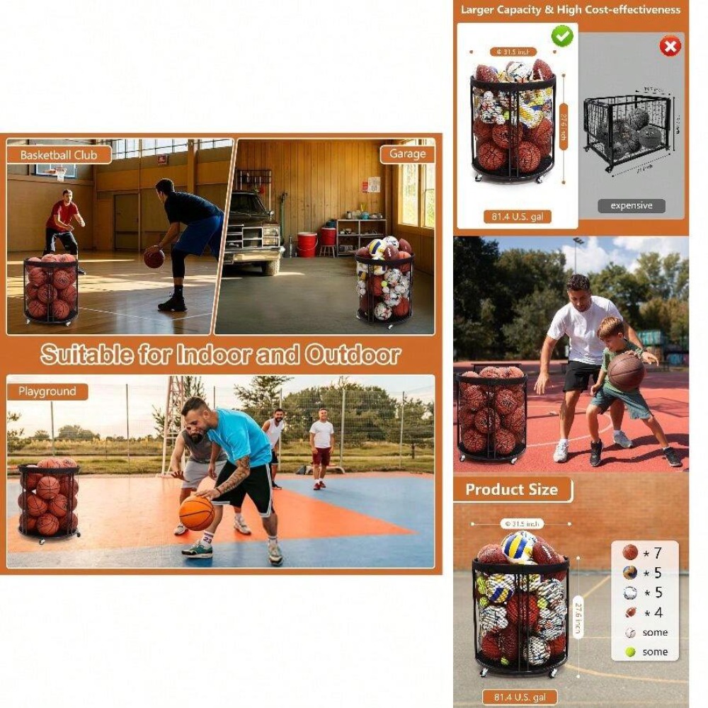 Wytrzymały wózek do przechowyw – Sports Equipment Volleyball recenzja i cena