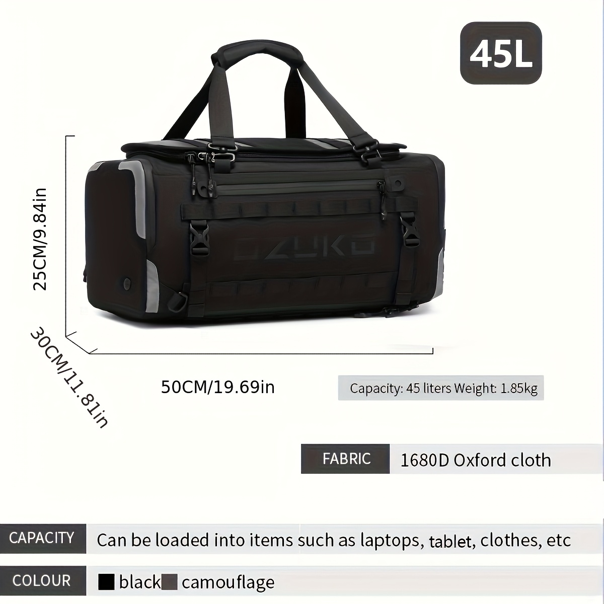 1 szt. Męska torba Oxford, duż – Sports Equipment Air China recenzja i cena