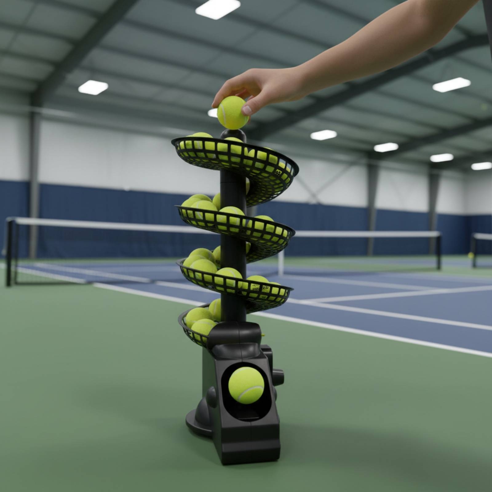 Przenośna maszyna do tenisa z  – Sports Equipment For Tennis recenzja i cena