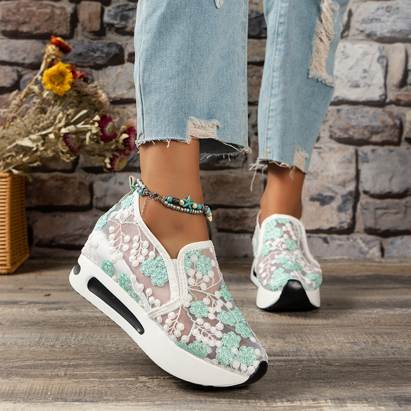 Koronkowe baleriny na platform – Sports Equipment For Running recenzja i cena